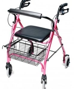 ROLLATOR ALUM LITEWT PINK WALKABOUT LITE, LUMEX