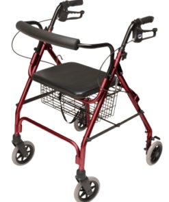 ROLLATOR ALUM LITEWT BURGUNDY WALKABOUT LITE, LUMEX