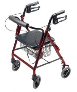 ROLLATOR ALUM HEMI BURGUNDY WALKABOUT HEMI, LUMEX