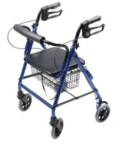 ROLLATOR ALUM HEMI BLUE WALKABOUT HEMI, LUMEX
