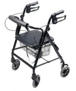 ROLLATOR ALUM HEMI BLACK WALKABOUT HEMI, LUMEX