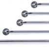 GRAB BAR 24" CHROME KNURLED LUMEX